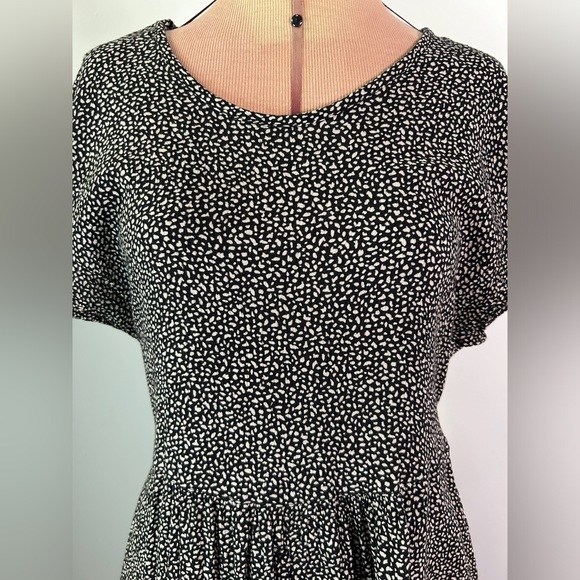 Dressing Clio vintage babydoll dress 1990s black and white print women’s small - Picture 7 of 10